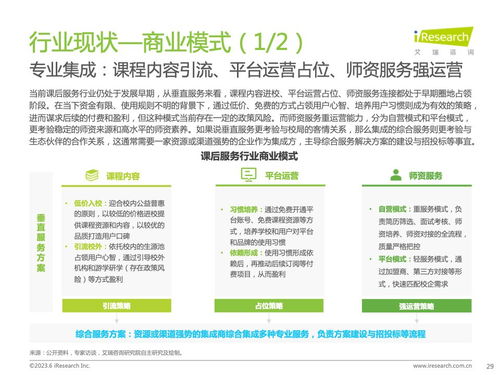 《洞察未來，賦能成長 艾瑞咨詢2023年全球課后服務行業報告深度解讀》